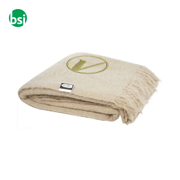 Coperta personalizzabile in mohair RPET Ivy -  2