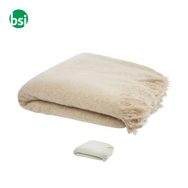 Coperta personalizzabile in mohair RPET Ivy -  1