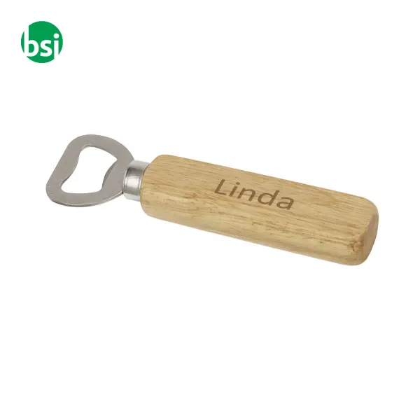 Apribottiglie in legno personalizzabile Brama -  4