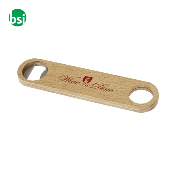 Apribottiglie in legno personalizzabile Origina -  3