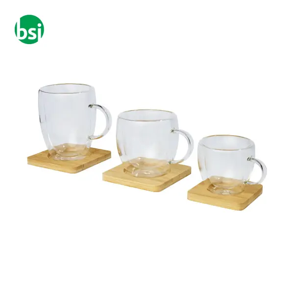 Set personalizzato 2 tazzine vetro a doppia parete Manti -  8