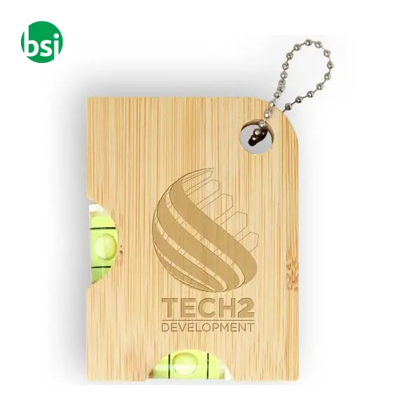 Apribottiglie in bambù con livella Levo -  2