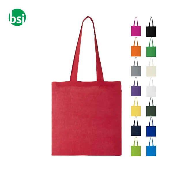 Shopper in cotone personalizzabile 100gr Carolina -  1