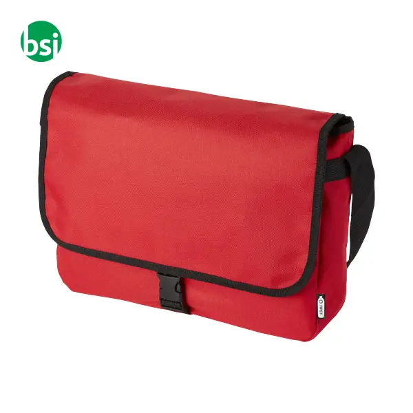 Borsa a tracolla plastica riciclata personalizzata 6L Omaha -  6