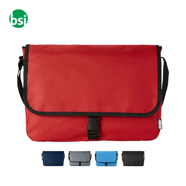 Borsa a tracolla plastica riciclata personalizzata 6L Omaha -  1