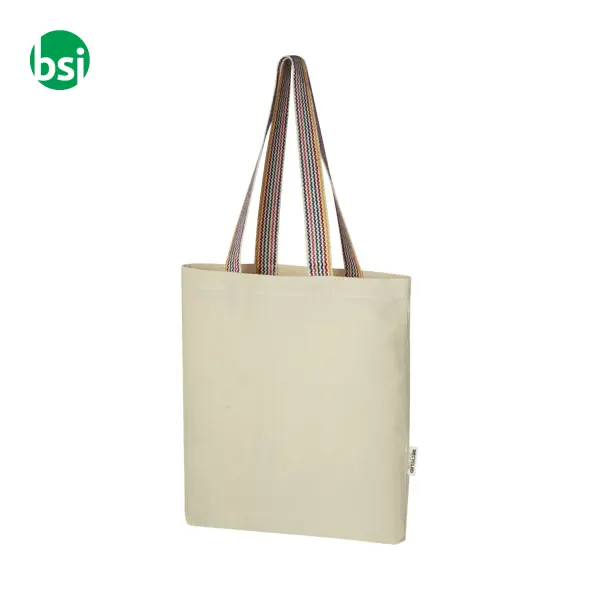 Shopper personalizzate  in cotone riciclato 180gr 5L Rainbow -  1