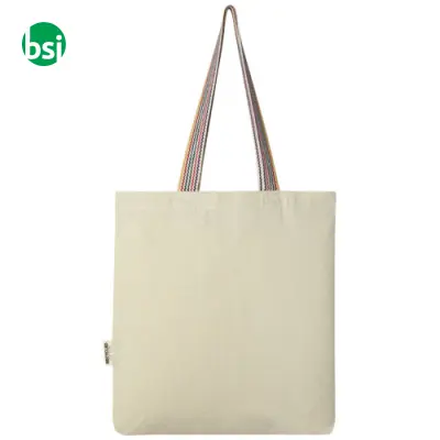 Shopper personalizzate  in cotone riciclato 180gr 5L Rainbow - Immagine 4