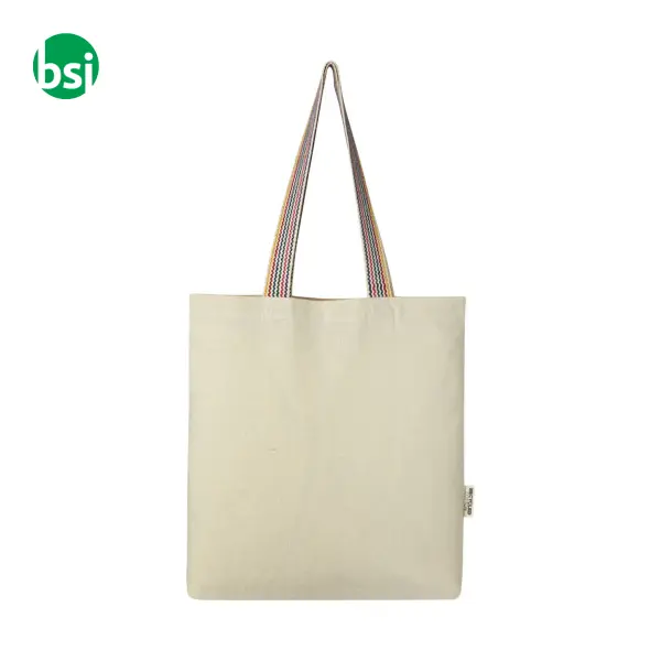 Shopper personalizzate  in cotone riciclato 180gr 5L Rainbow -  3