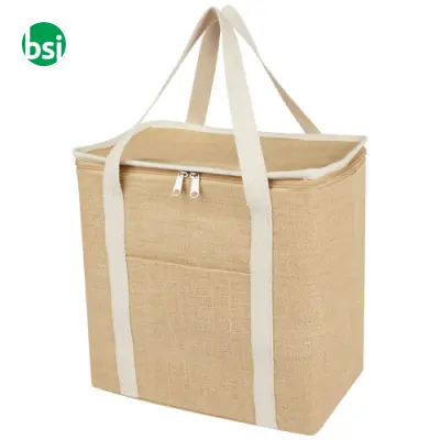 Borsa termica personalizzabile in juta 300gr 19L Juta