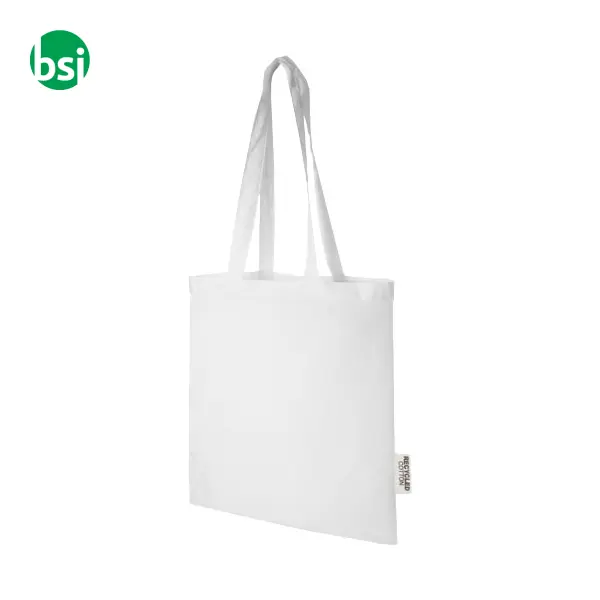 Shopper personalizzate cotone riciclato 140gr 7L Madras -  6