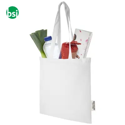 Shopper personalizzate cotone riciclato 140gr 7L Madras - Immagine 4