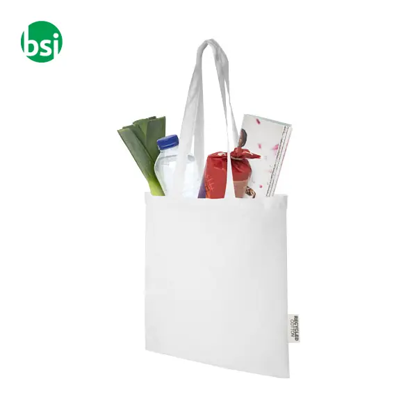 Shopper personalizzate cotone riciclato 140gr 7L Madras -  4