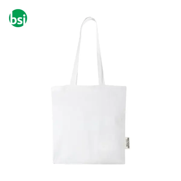 Shopper personalizzate cotone riciclato 140gr 7L Madras -  3