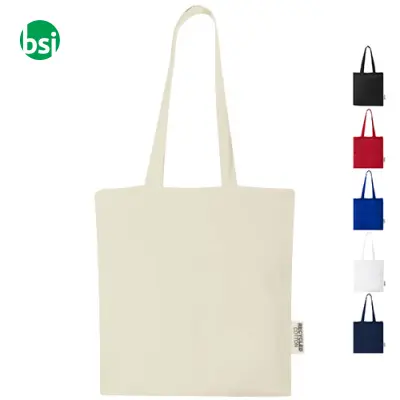 Shopper personalizzate cotone riciclato 140gr 7L Madras