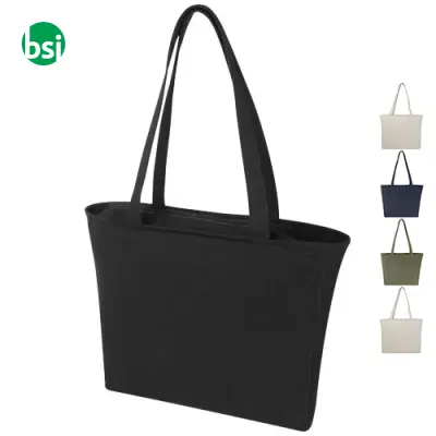 Shopper in materiale riciclato da 500 g/m²