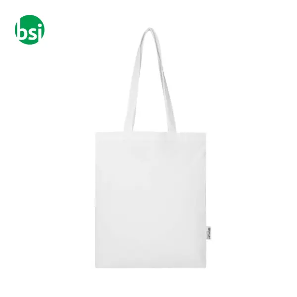 Shopper in cotone riciclato da 140 gr Madras Blend -  3