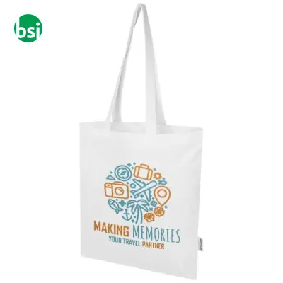 Shopper in cotone riciclato da 140 gr Madras Blend - Immagine 2