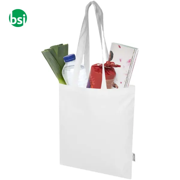 Tote bag in cotone riciclato GRS 7L Peru Blend -  4