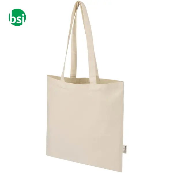 Tote bag in cotone riciclato GRS 7L Peru Blend -  8