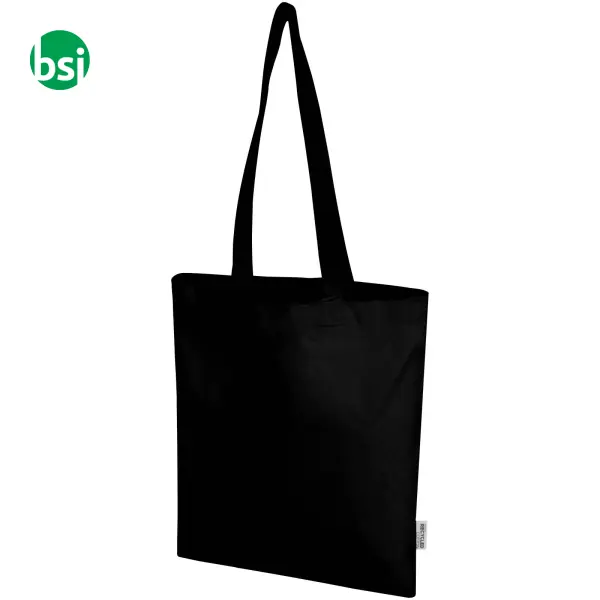 Tote bag in cotone riciclato GRS 7L Peru Blend -  12