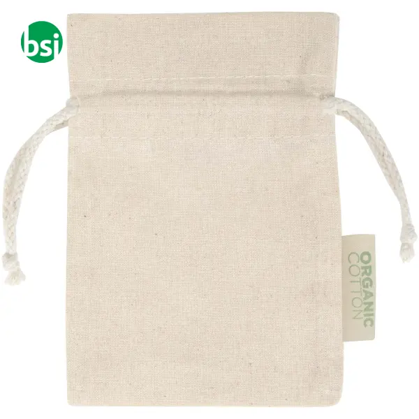 Sacchetto regalo in tessuto biologico 15x10cm Odisha -  3