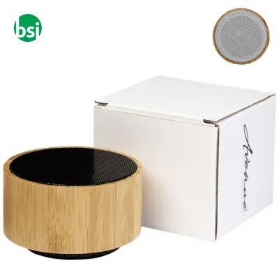 Altoparlante personalizzabile Bluetooth in bamboo Cosmos