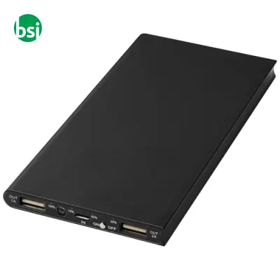 Power bank in alluminio da 8000 mAh Plate - Immagine 9