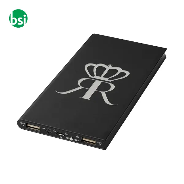 Power bank in alluminio da 8000 mAh Plate -  2
