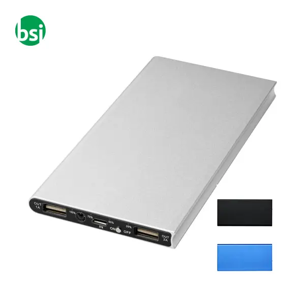 Power bank in alluminio da 8000 mAh Plate -  1