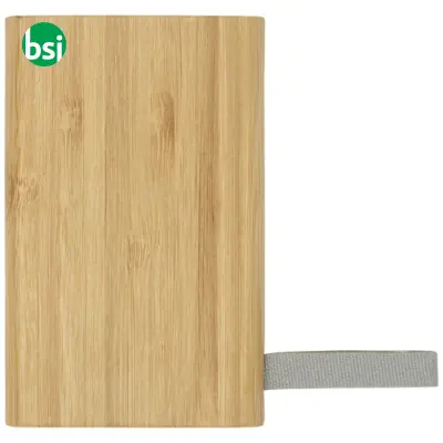 Power bank personalizzabili da 5000 mAh in bamboo Tulda - Immagine 5