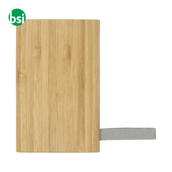 Power bank personalizzabili da 5000 mAh in bamboo Tulda -  5