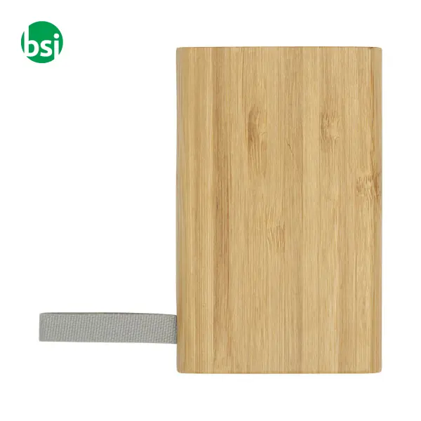 Power bank personalizzabili da 5000 mAh in bamboo Tulda -  4