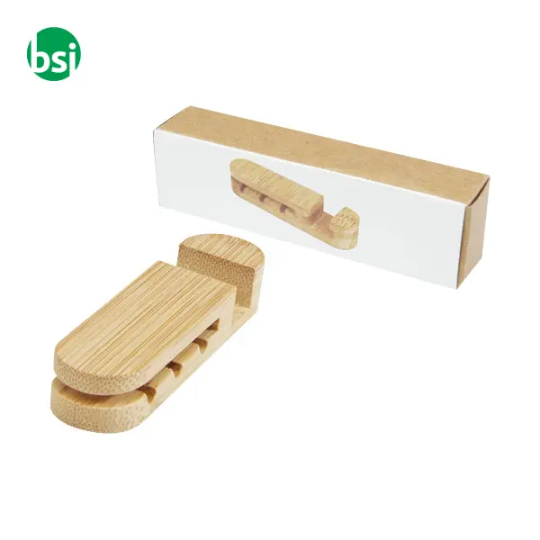 Organizer per cavi personalizzabile in bamboo Edulis -  7