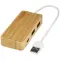 Hub USB personalizzabile in bamboo Tapas - Anteprima 1