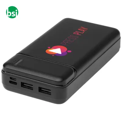 Power bank personalizzati plastica riciclata 20.000 mAh Loop - Immagine 2