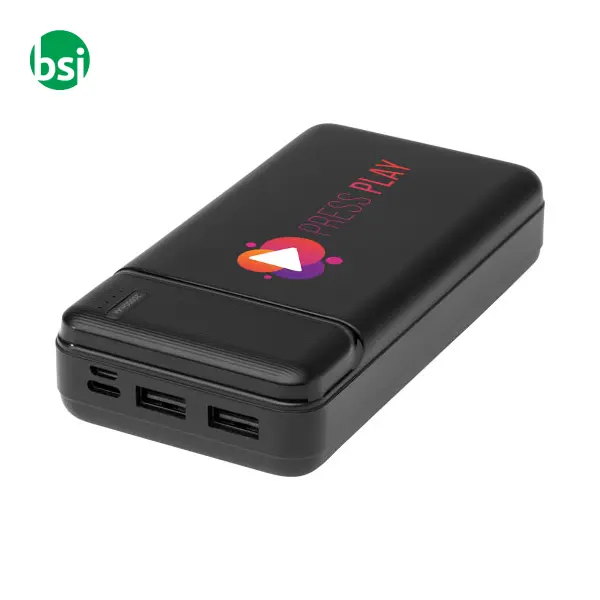 Power bank personalizzati plastica riciclata 20.000 mAh Loop -  2
