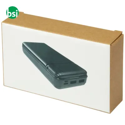 Power bank personalizzati plastica riciclata 20.000 mAh Loop - Immagine 3