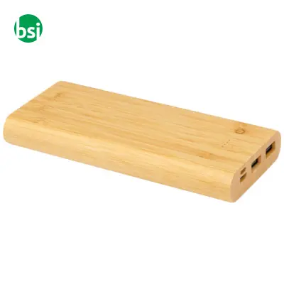 Power bank in bamboo personalizzabili 10,000 mAh Tulda - Immagine 6