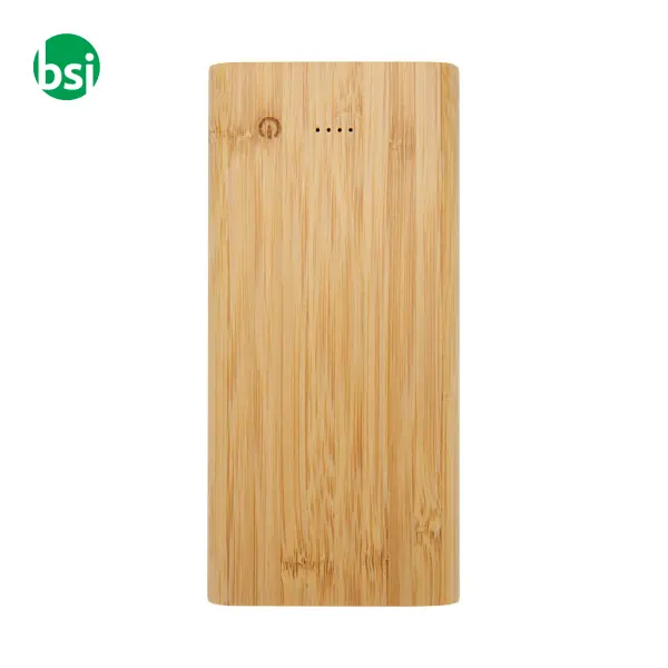 Power bank in bamboo personalizzabili 10,000 mAh Tulda -  4