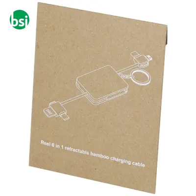 Cavo di ricarica con portachiavi personalizzabile Reel - Immagine 2