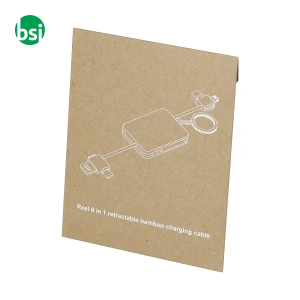 Cavo di ricarica con portachiavi personalizzabile Reel -  2