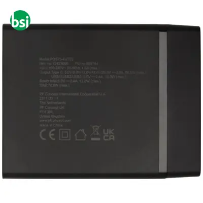 Hub USB Multiporte personalizzabile da72 W PD ADAPT - Immagine 5