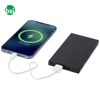 Power bank in alluminio riciclato RCS da 5000 mAh - Immagine 7