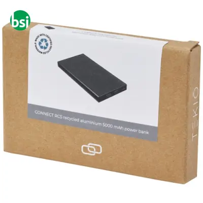 Power bank in alluminio riciclato RCS da 5000 mAh - Immagine 3
