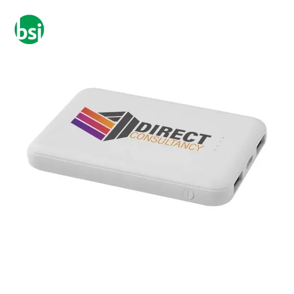 Power bank 5000 mAh Tipo C in plastica riciclata Asama -  2