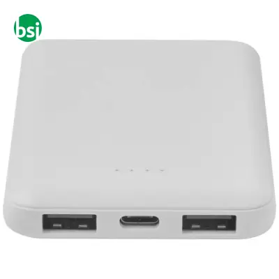 Power bank 5000 mAh Tipo C in plastica riciclata Asama - Immagine 6