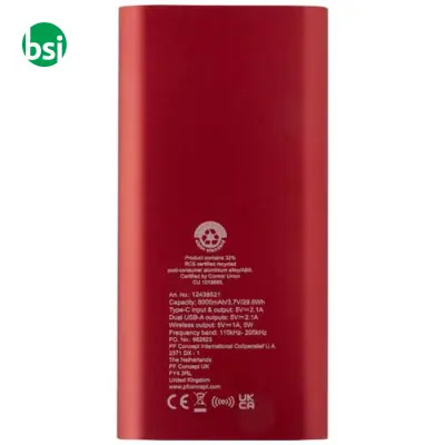 Power bank wireless da 8000 mAh Type C Juice - Immagine 5