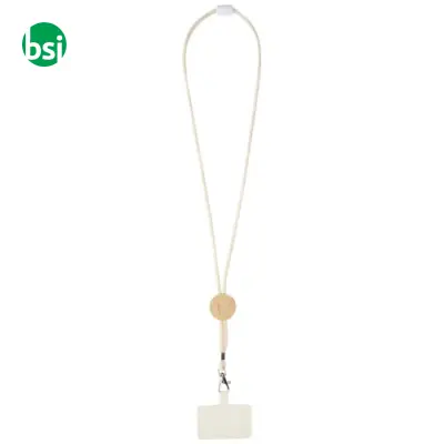 Lanyard per smartphone dettagli in bambù Adhab - Immagine 7