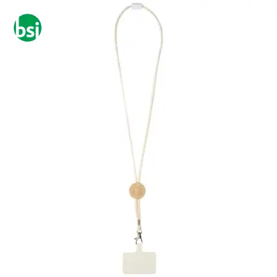 Lanyard per smartphone dettagli in bambù Adhab - Immagine 4