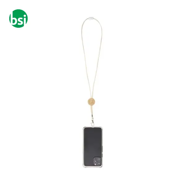 Lanyard per smartphone dettagli in bambù Adhab -  5